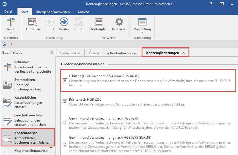 Bilanz-Taxonomie Erstellen / Prüfen / übertragen / Drucken - Microtech ...